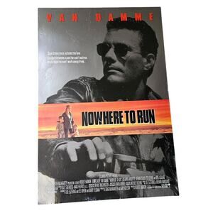 NOWHERE TO RUN - 1993 - Original 27x40 Movie Poster - JEAN-CLAUDE VAN DAMME